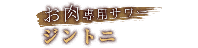 お肉専用サワージントニ